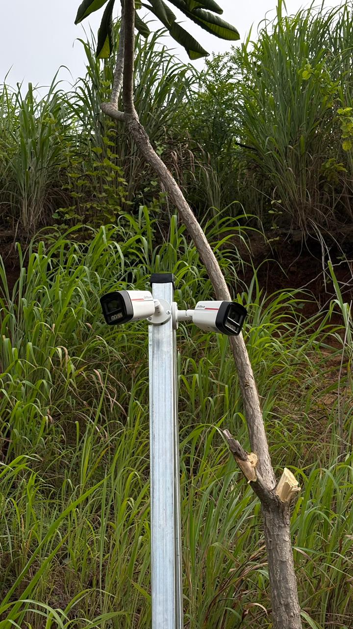 Cámara de seguridad instalada