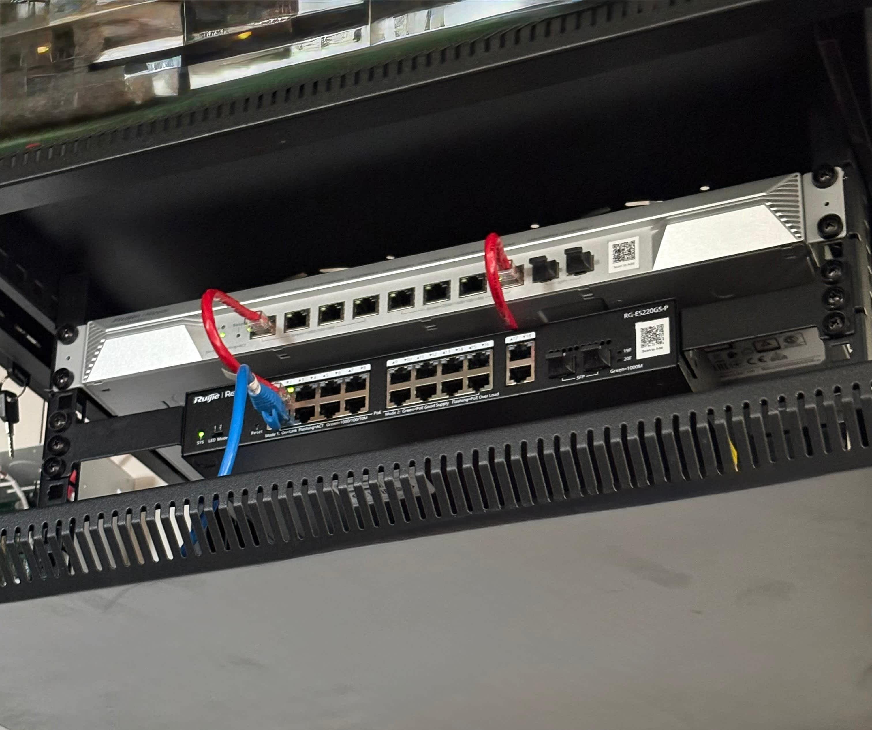 Network and switch installation
